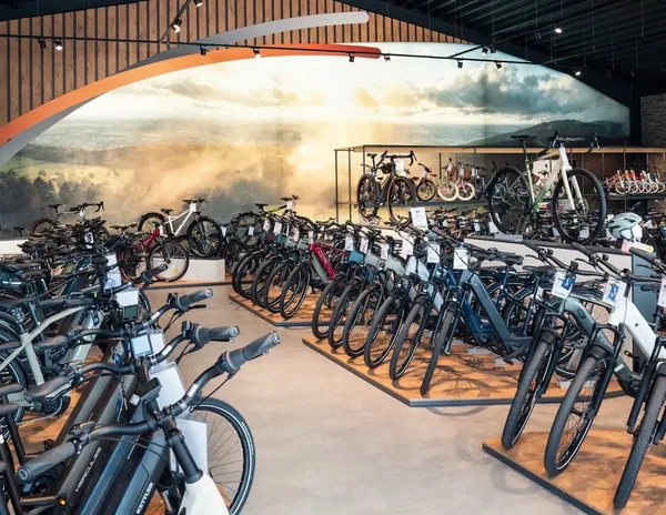 E-Bikes im Verkaufsraum in Friesoythe